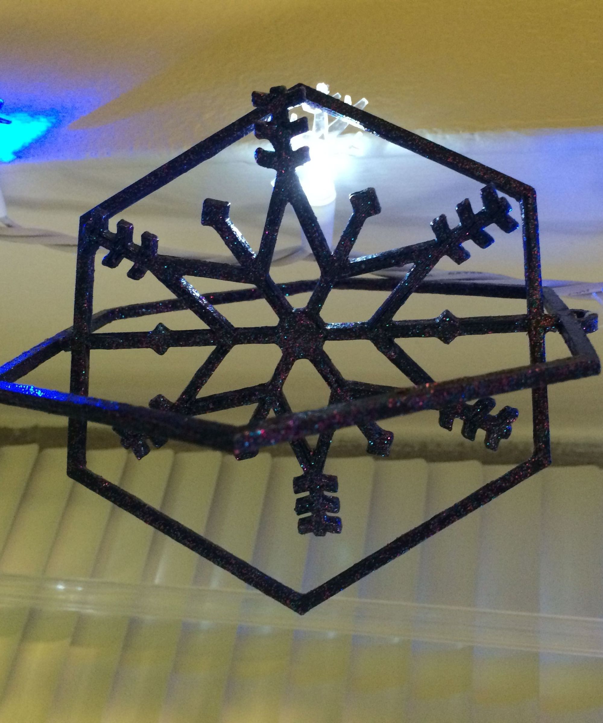 Rotating Snowflake Ornament