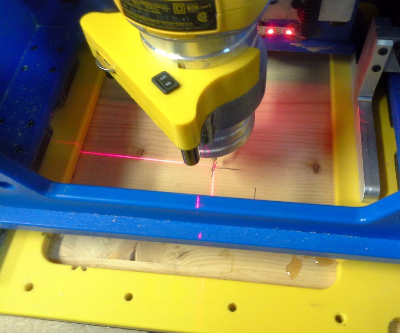 Using Alternate Zero and Alignment Lasers With the Handibot