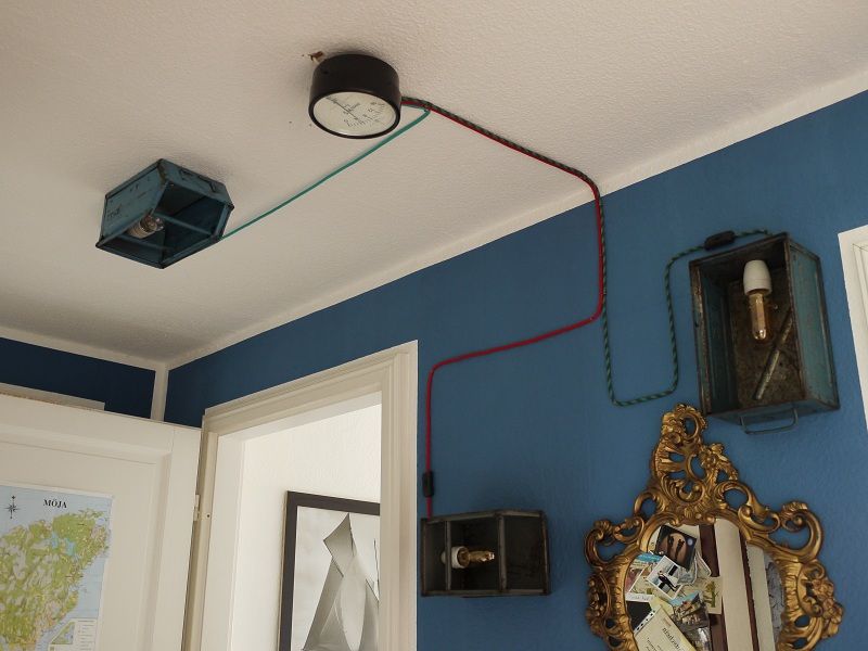 My Industrial Hallway Light Installation