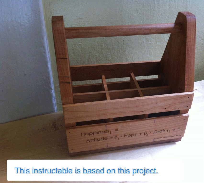 Lasercut 6-pack Beer Holder