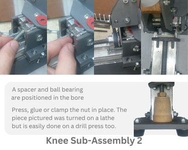 Alternate Knee Feed Screw Assembly