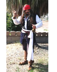 How to Make a Captain Jack Sparrow Costume on a Shoe String Budget!