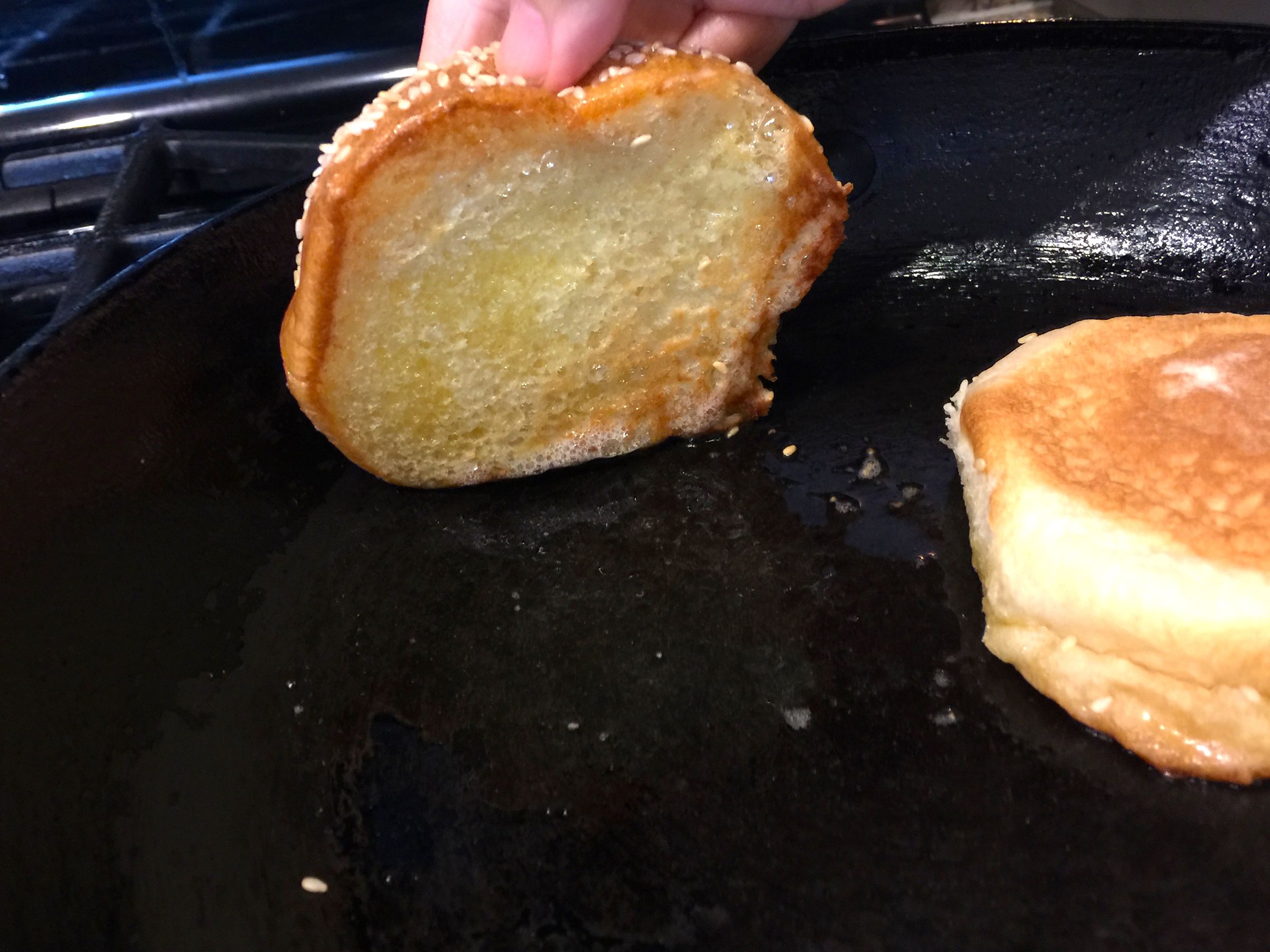 StepByStep Toasting Hamburger Buns on Stove 8 Steps (with Pictures