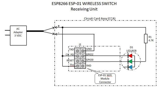 ESP8266 ESP-01 Wireless Switch With Deep Sleep Mode
