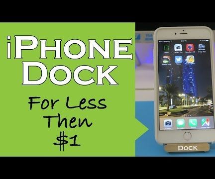 Simple DIY Smartphone / IPhone Dock