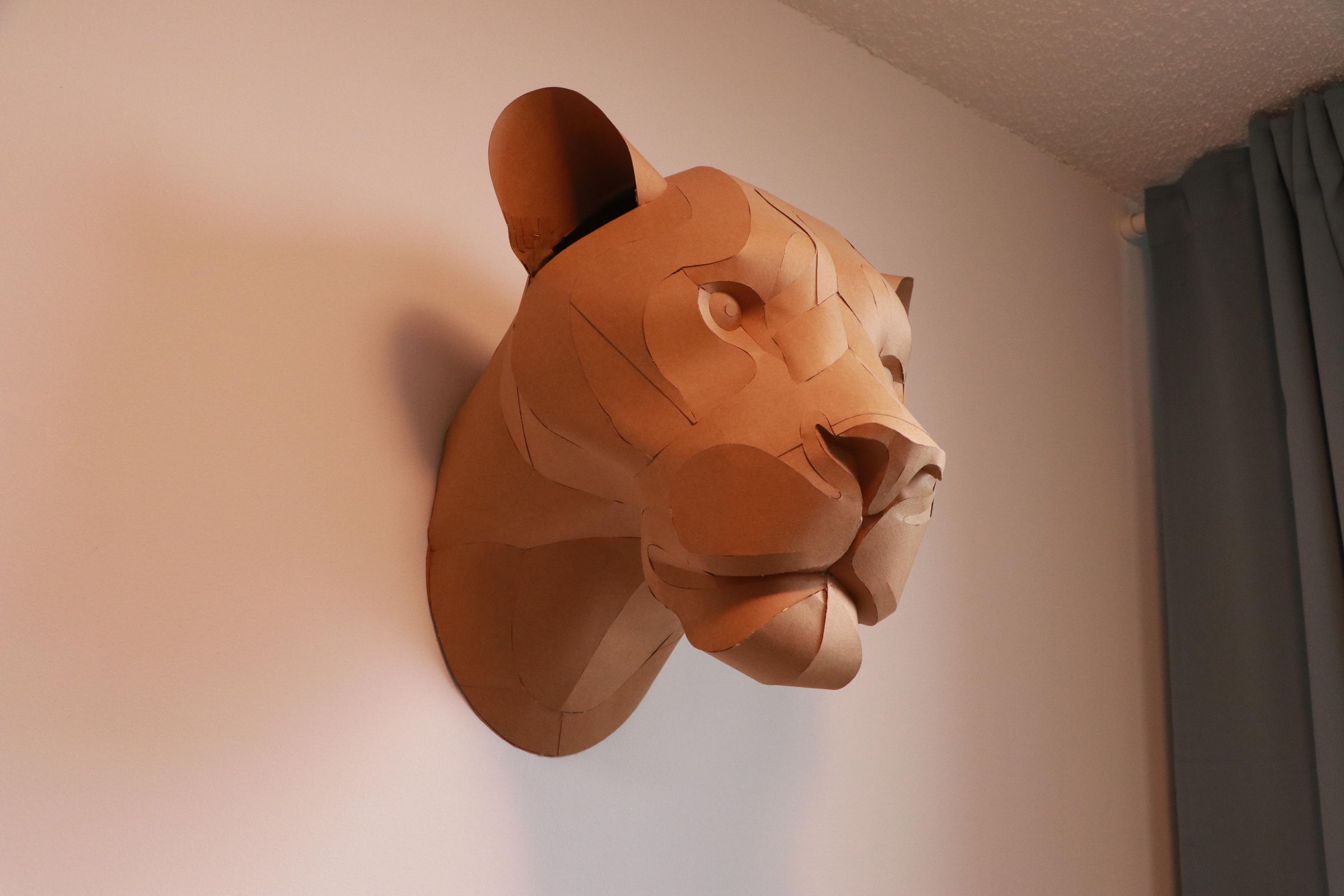 The Finished Lioness Head