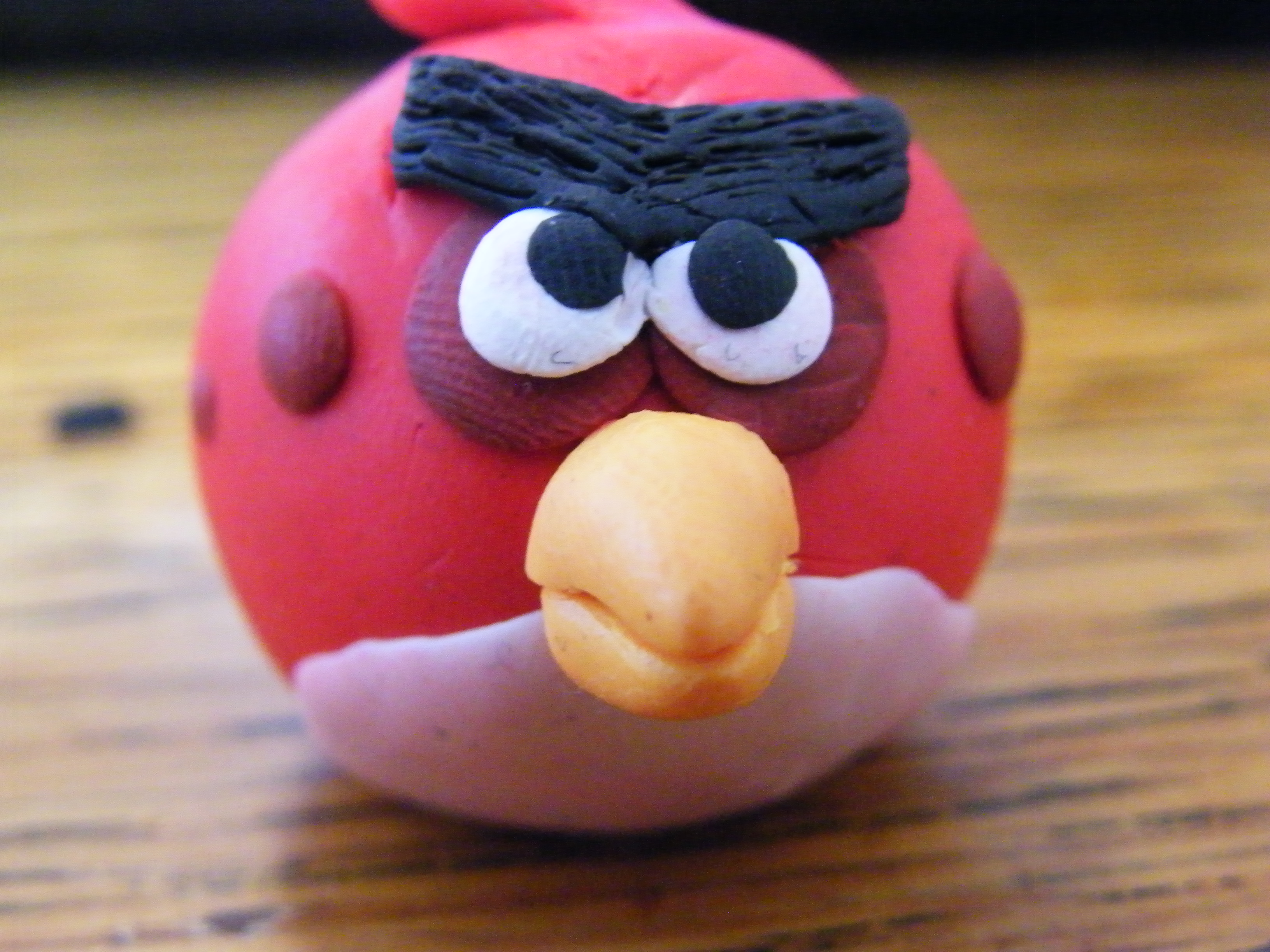 Polymer Clay Red Angry Bird