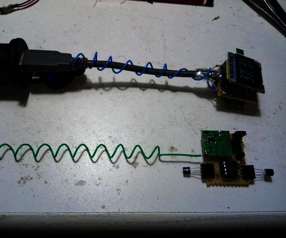 Engine Temperature Sensor/Gauge With Wireless Probe for Classic Vehicles