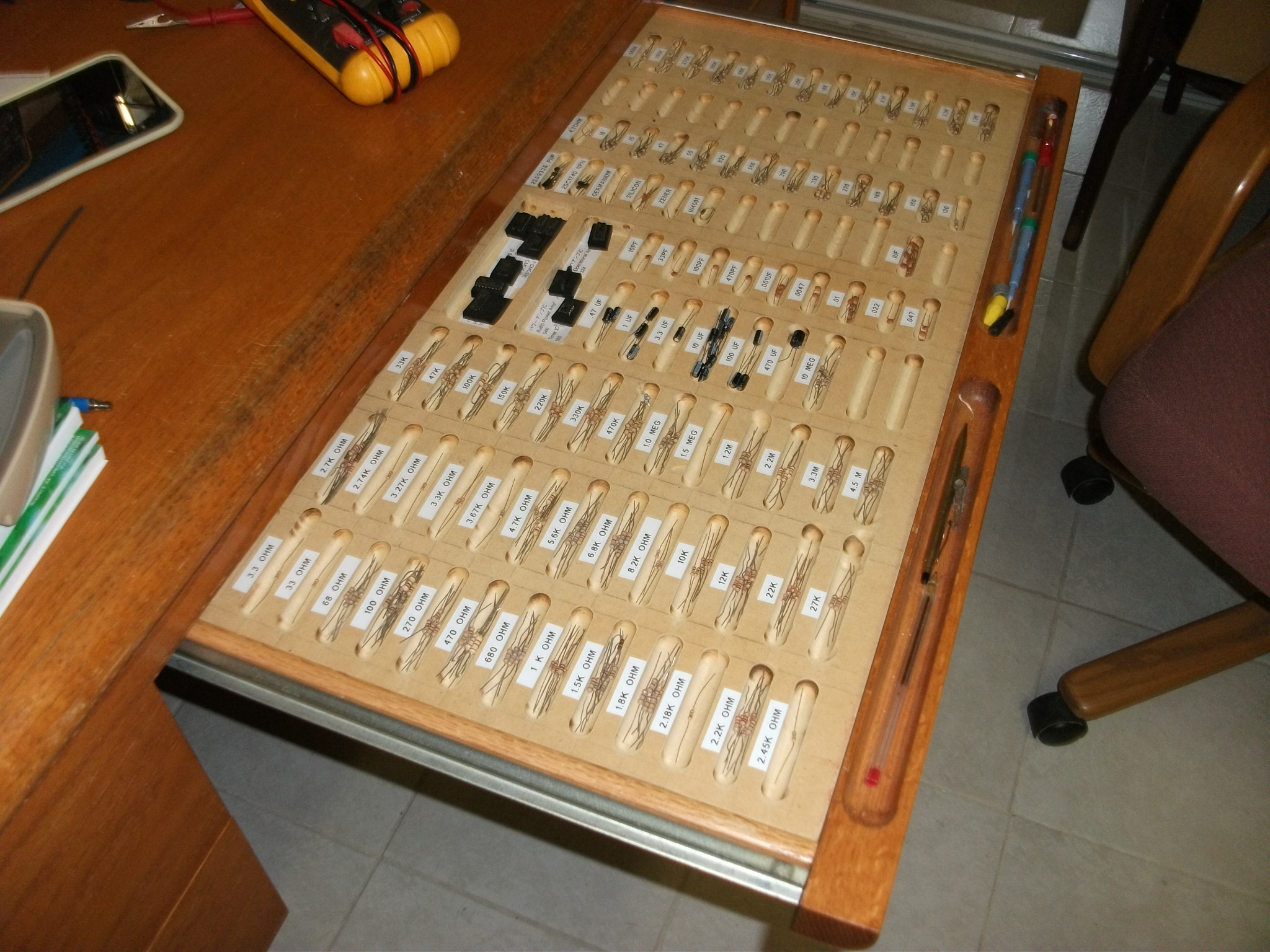 Electronics Parts Storage