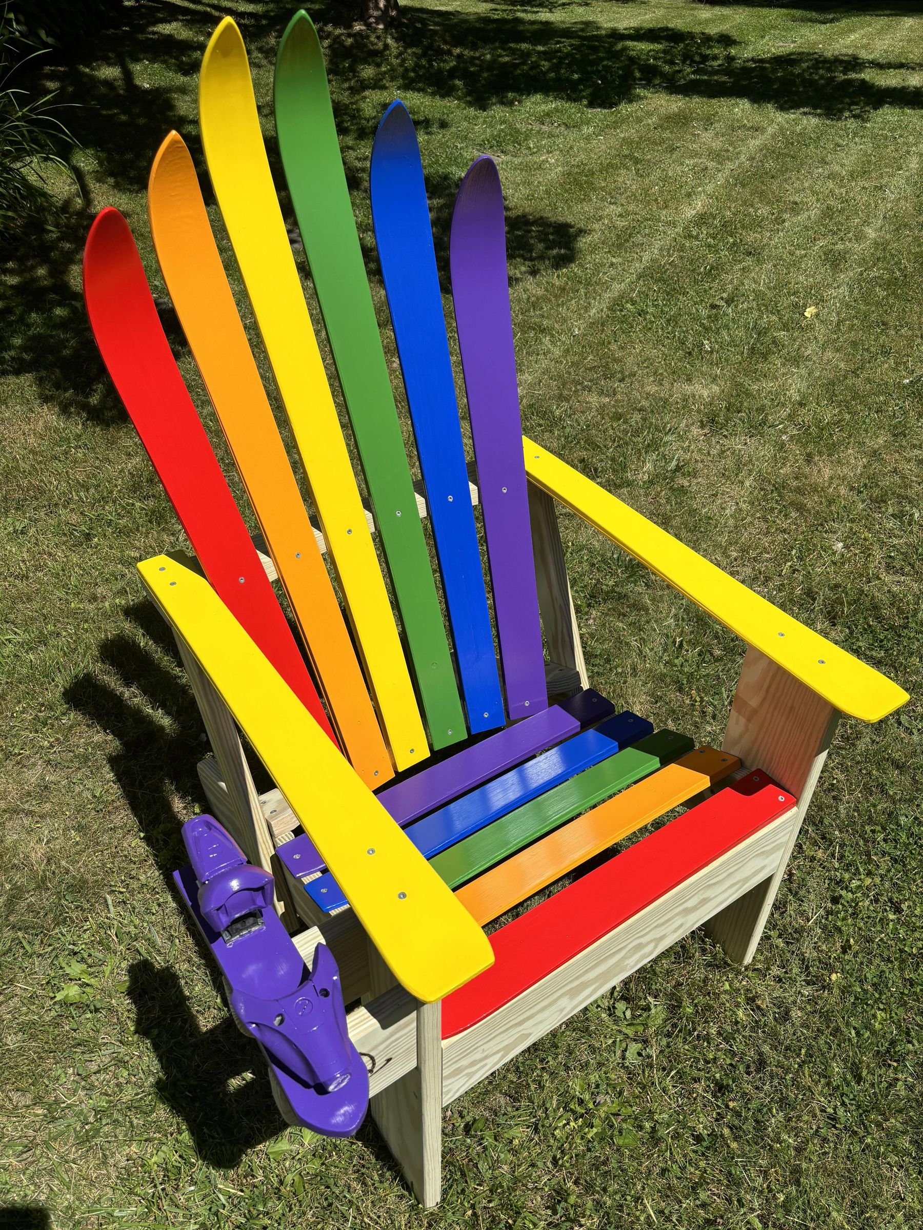 Rainbow Adirondack Ski Chair : 11 Steps (with Pictures) - Instructables, image size:768x1024