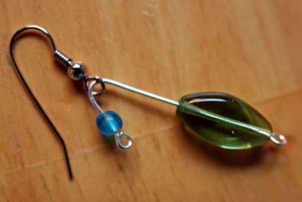 How to Make Easy Two-Bead Earrings
