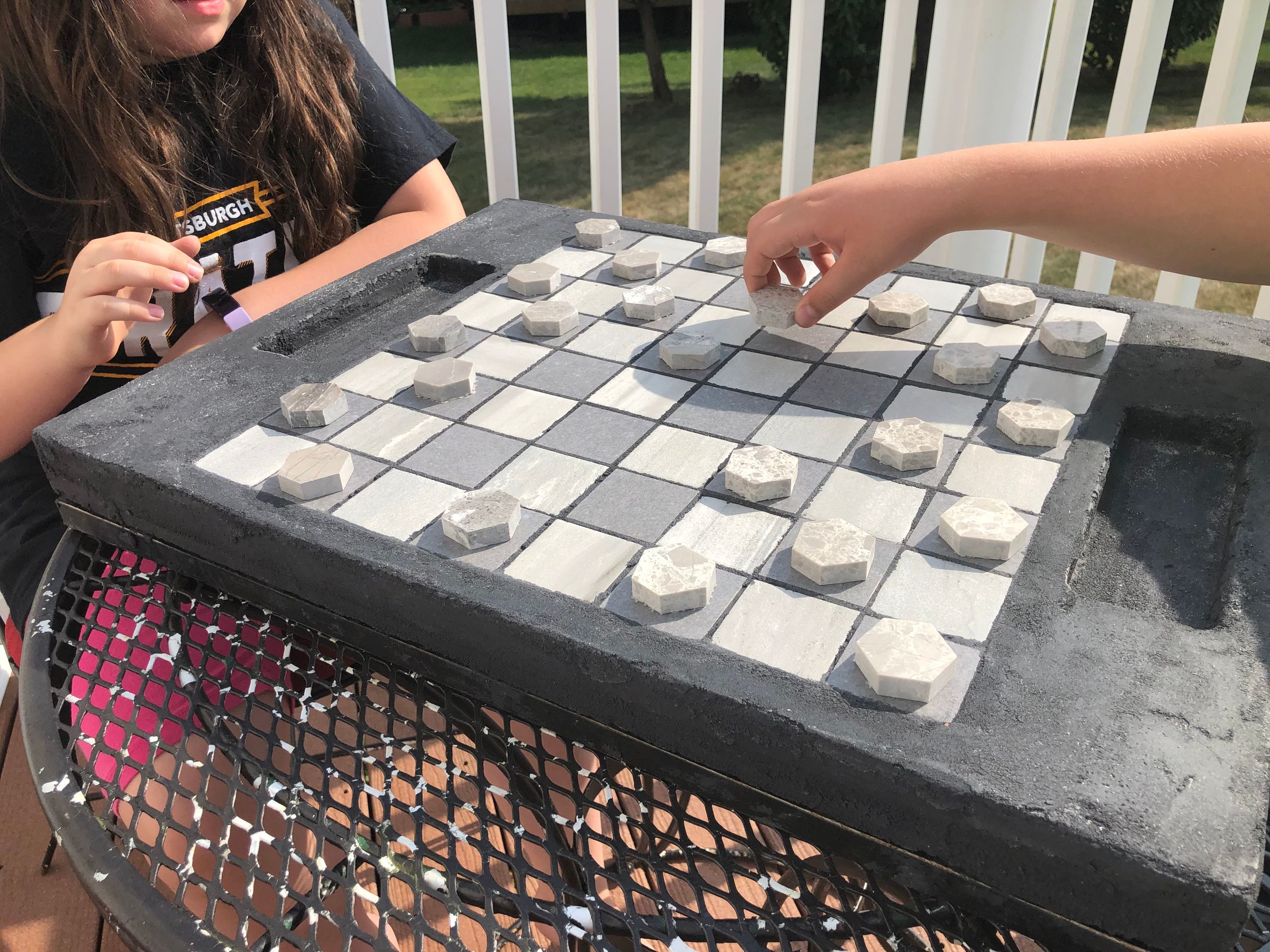 Concrete Checkerboard With Pieces : 11 Steps (with Pictures ...