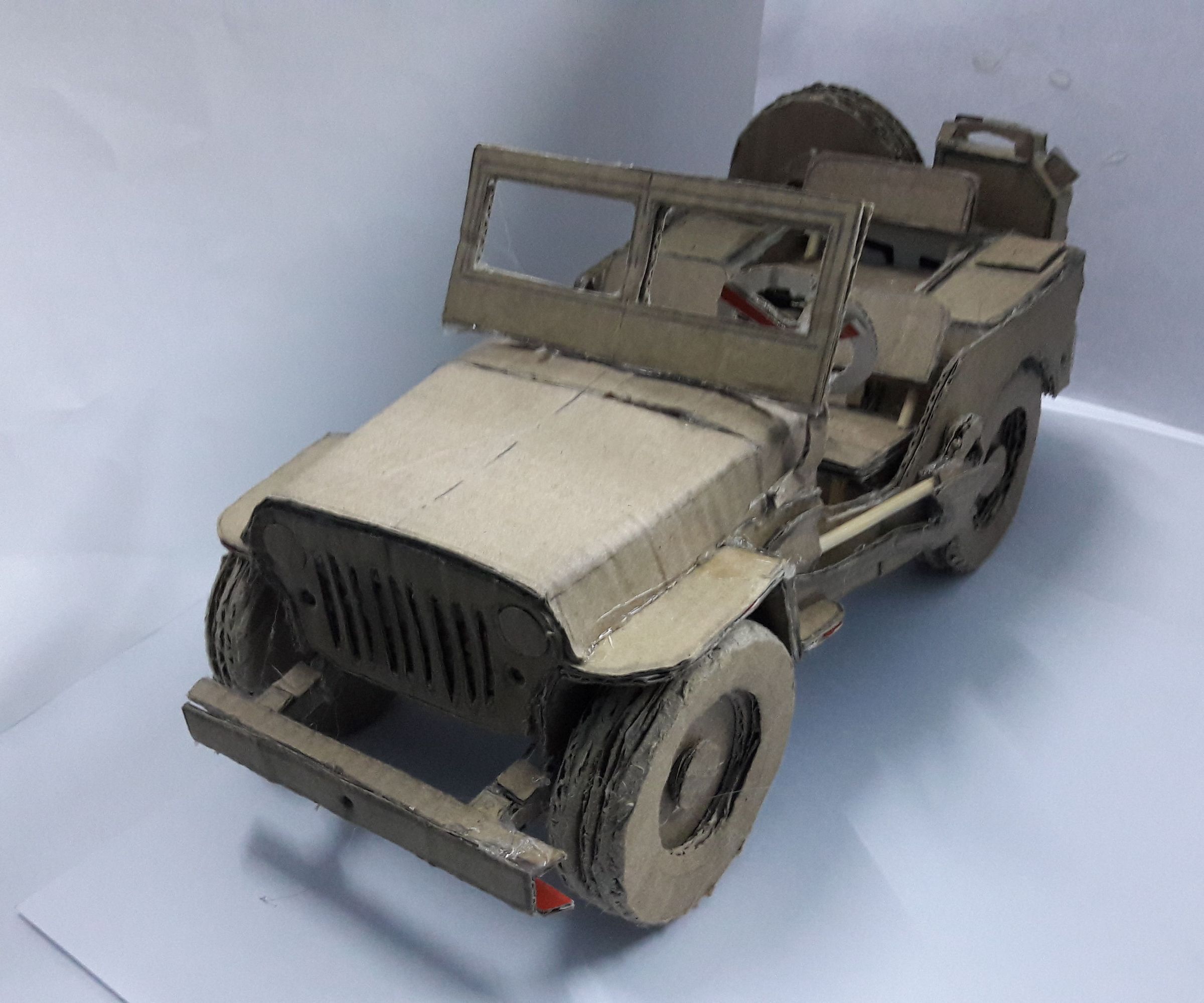 Jeep Willys Mb Cardboard Model