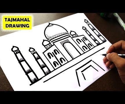 HOW TO DRAW TAJ MAHAL EASY