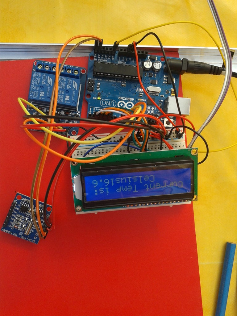 Arduino LCD Thermometer / Temperature Control With TMP36GZ Temp Sensor ...