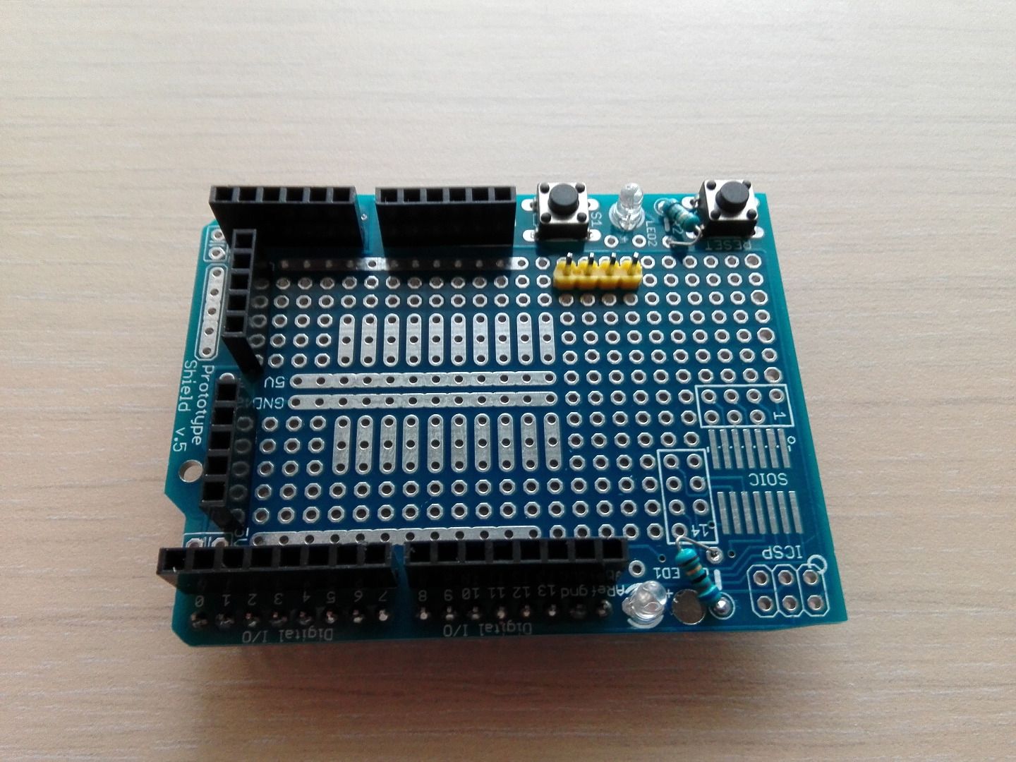 Soldering the ADC Board to the ProtoShield