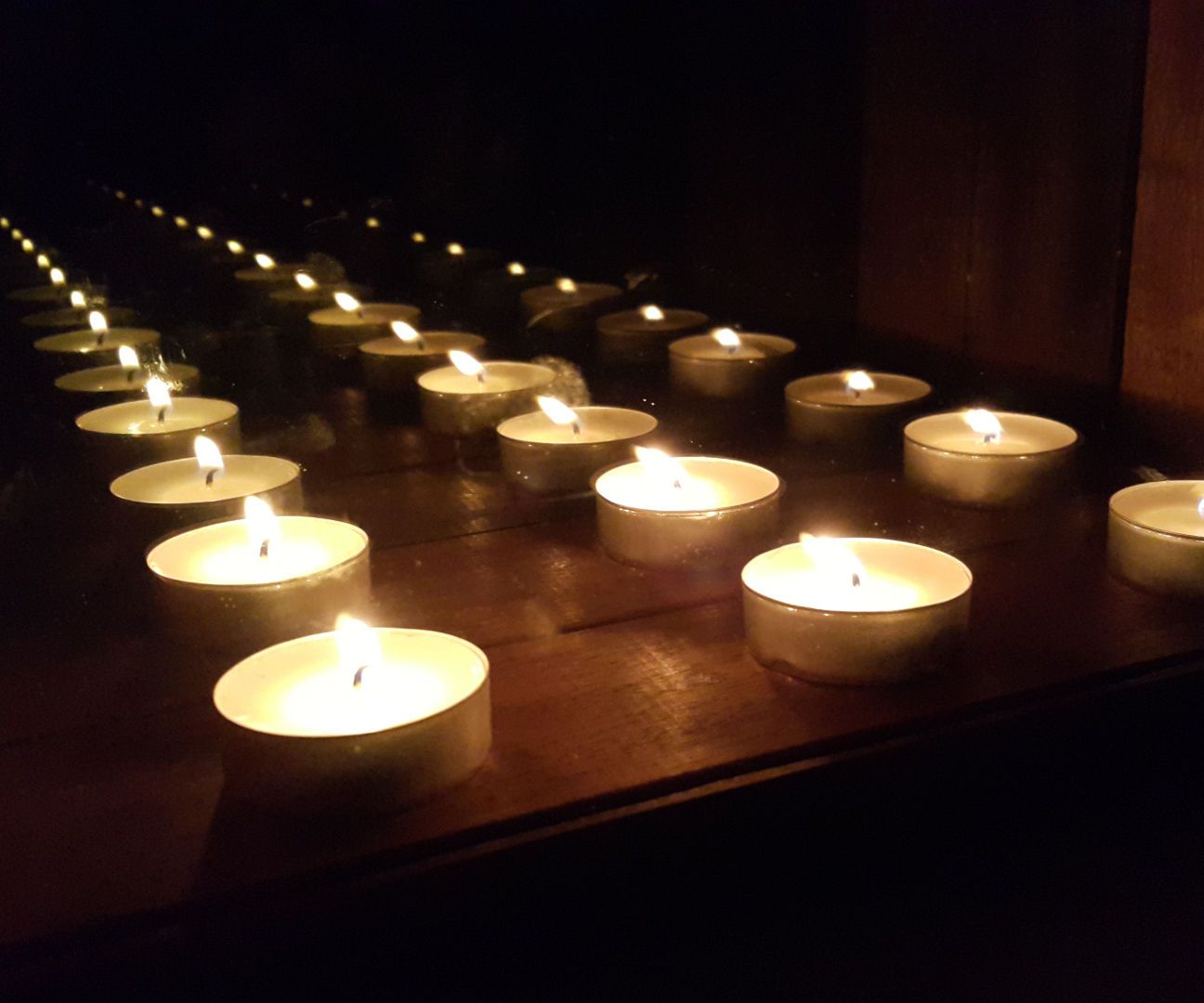 Infinity Mirror Candle Holder