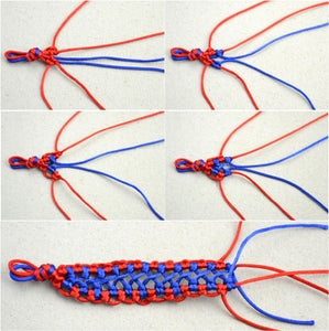 Braid a Lark Head Knot Pattern