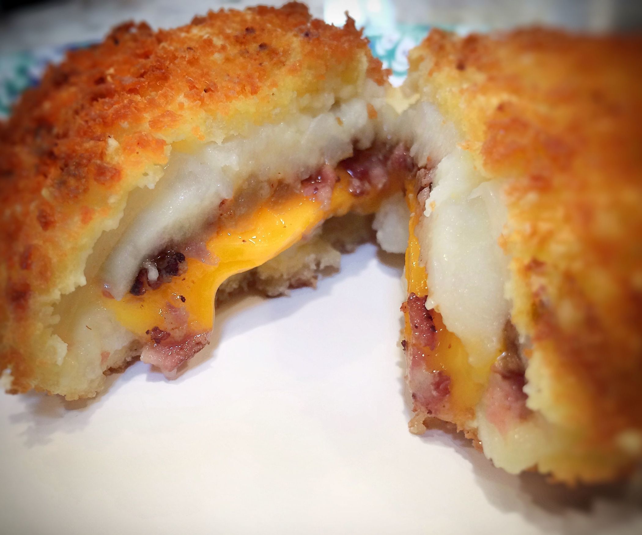 Cheesy, Bacon, Onion, Potato Croquette 6 Steps (with Pictures