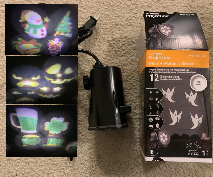 Custom Slides for Outdoor Holiday Projector