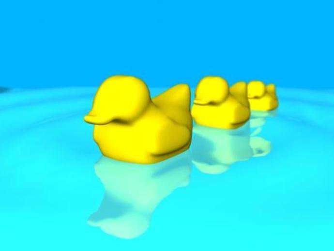 Play Dough, Clay and Ice Cube Mold. for a Duck Shaped Clay Figure or Ice Cube.
