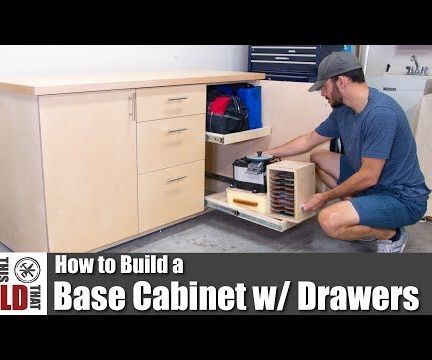 DIY Base Cabinet With Drawers