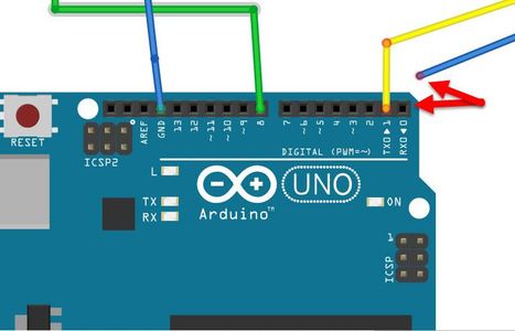 In Visuino Add, Set & Connect Components