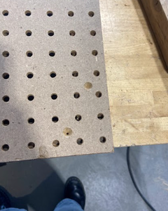 Prepare Pegboard for Attachment