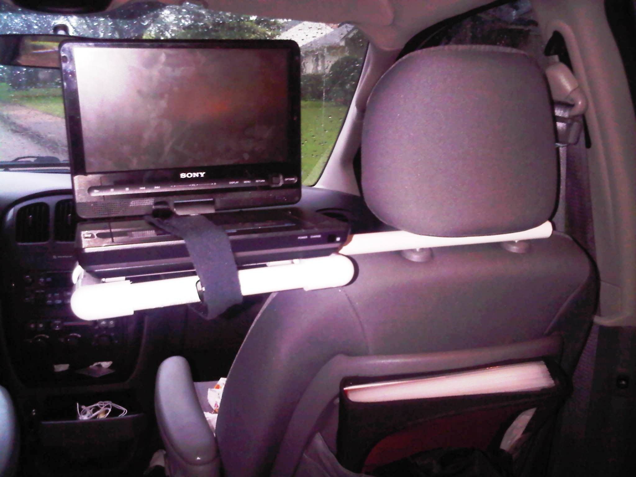 Portable DVD Player Car Mount 3 Steps Instructables