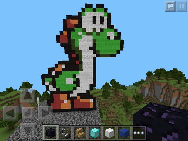 Pixel Art Minecraft Yoshi pixel-art-minecraft-yoshi