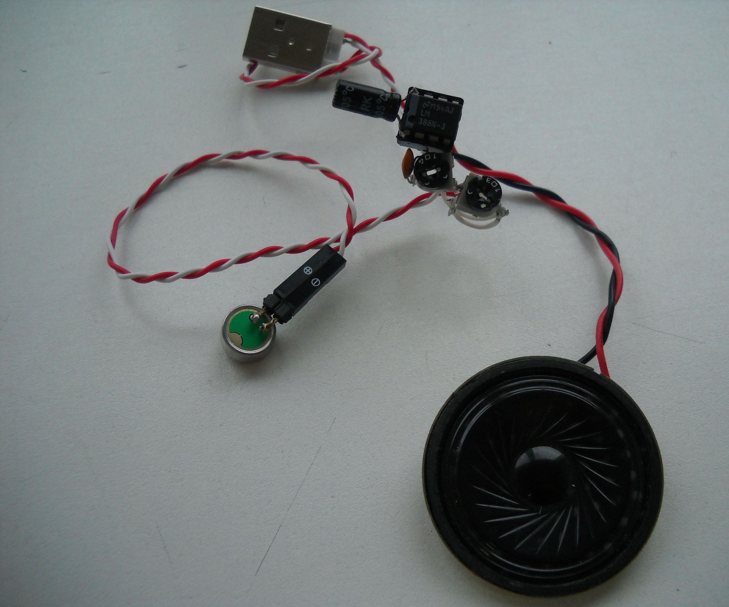 Simple Vu-Meter (AN6884) and AMP (LM386)