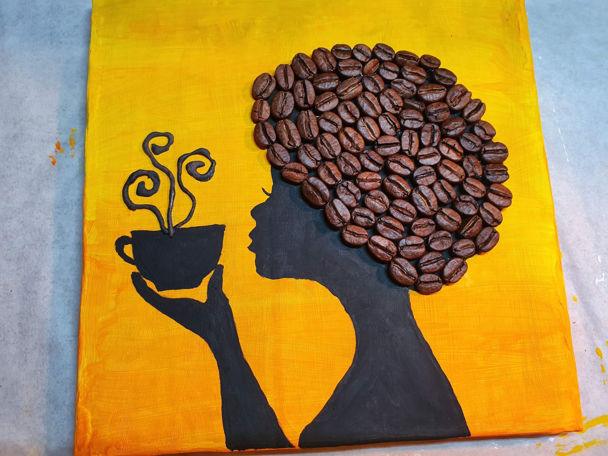 Coffee Bean Wall Art 7 Steps Instructables