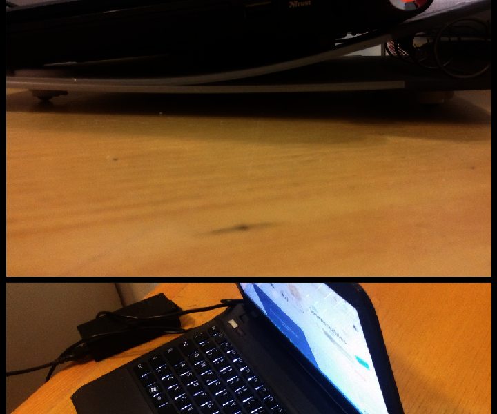 Computer Stand (with Bearing Balls Under That'll Enable You Move the Stand Easily)