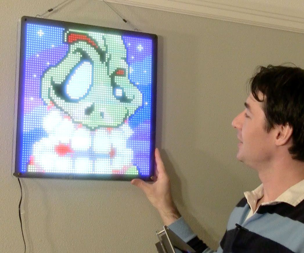 Make a Massive 4096 LED Display for Retro Pixel Art