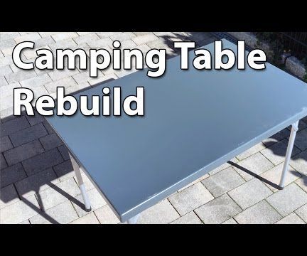 Make a Lightweight Camping Table Using Recycled Hardware!