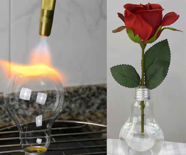 Flat Bottom - Light Bulb Vase