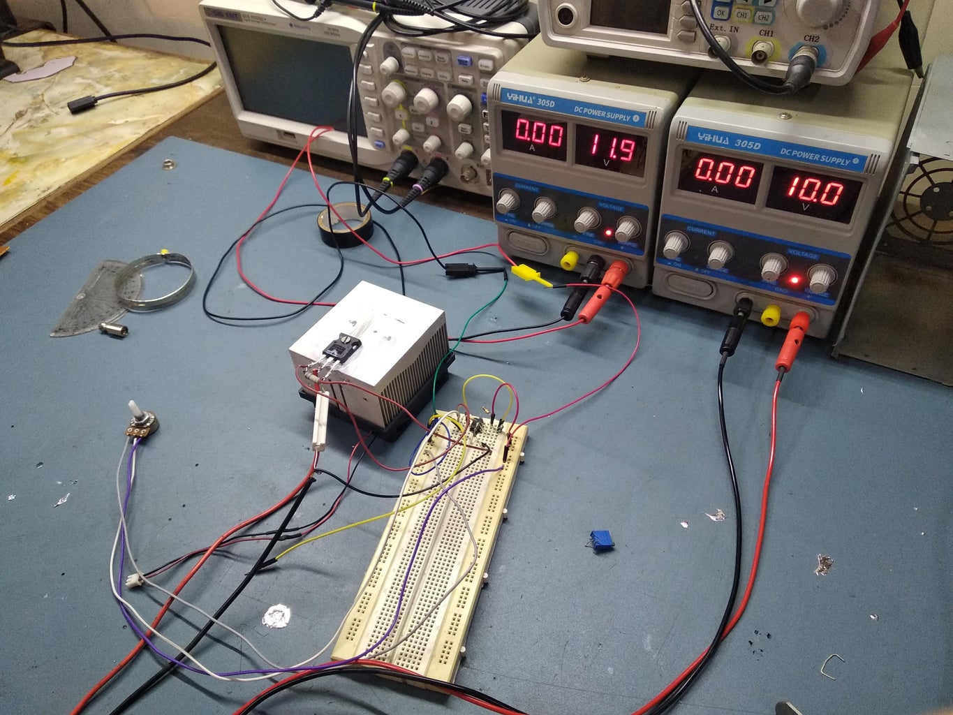 DC Electronic Load 12 Steps Circuit Diagram