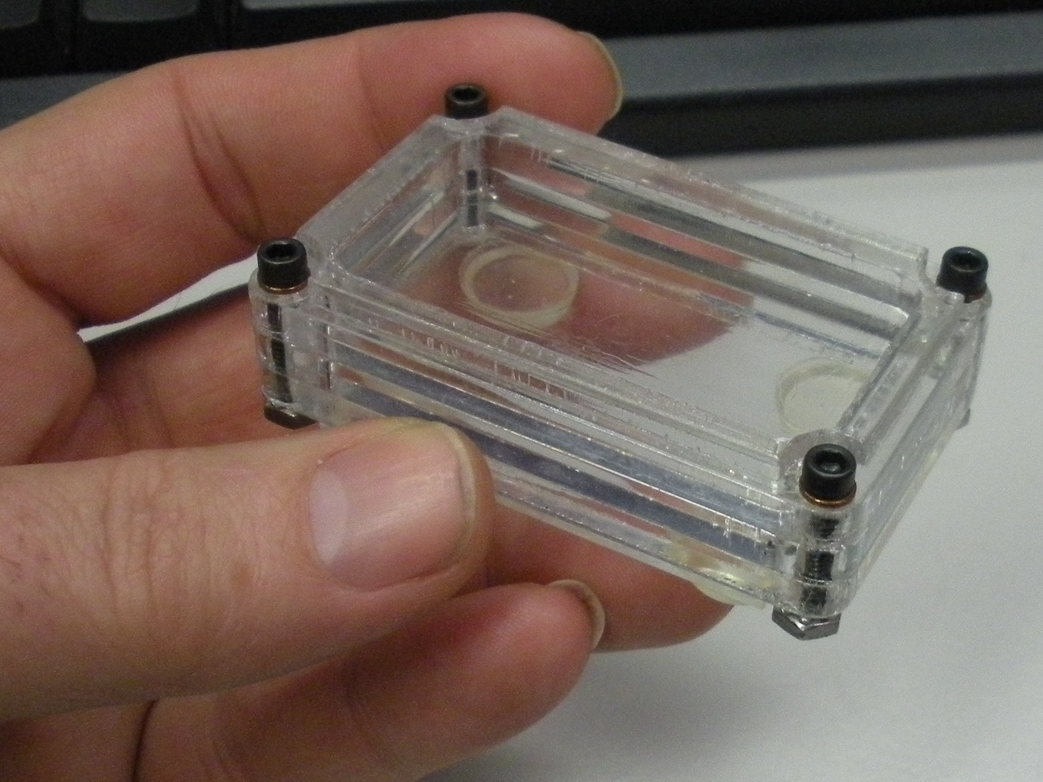 Stacked Plexiglass Enclosure Case using OpenSCAD