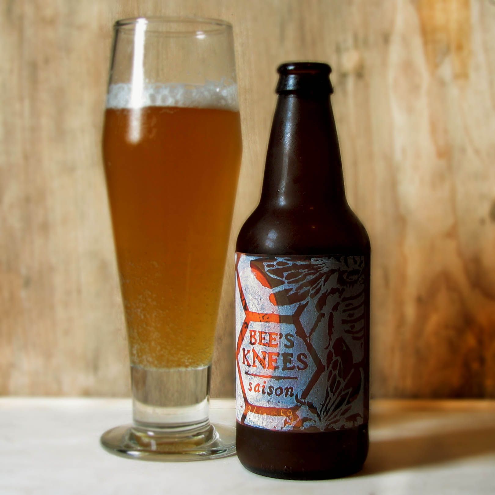 Block Printed Beer Labels
