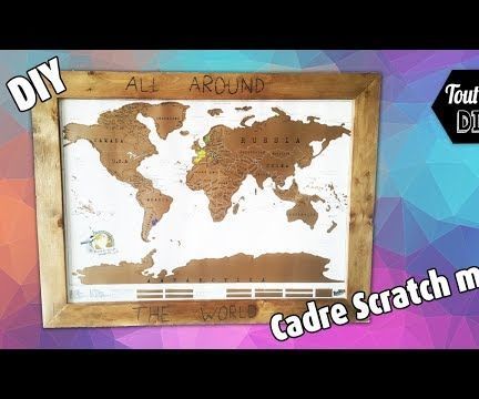 Custom Scratch Map Frame