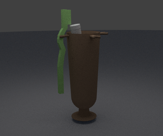 Design holder toothbrush