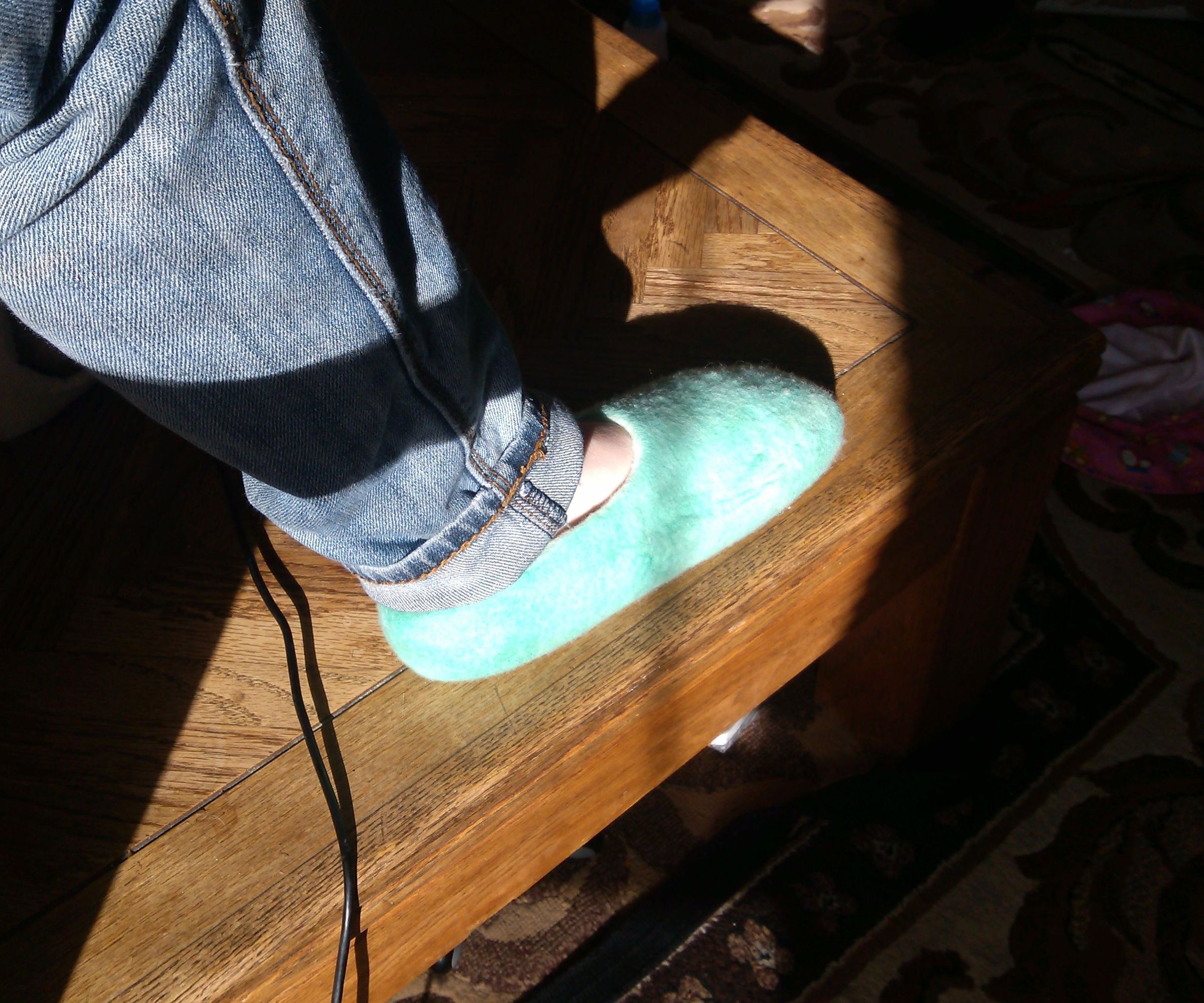 Wet Felted Slippers