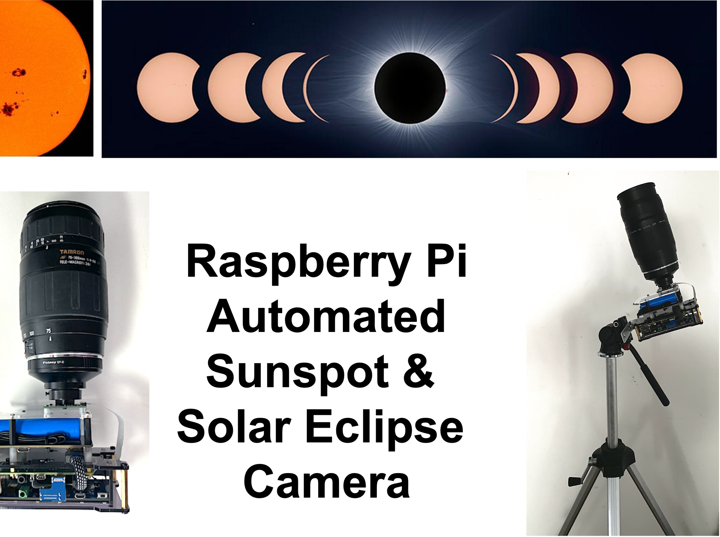 Raspberry Pi Sunspot & Solar Eclipse Camera
