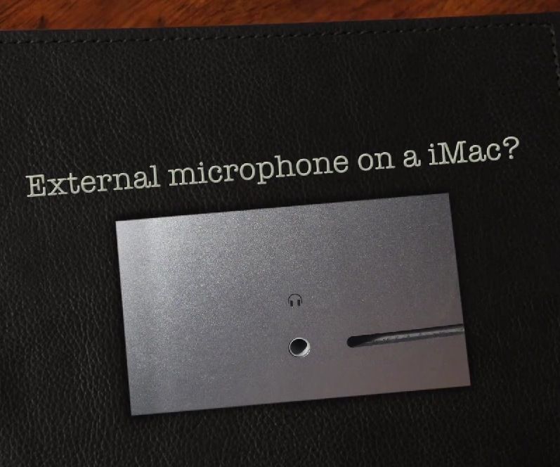 How to Connect an External Microphone to an IMac