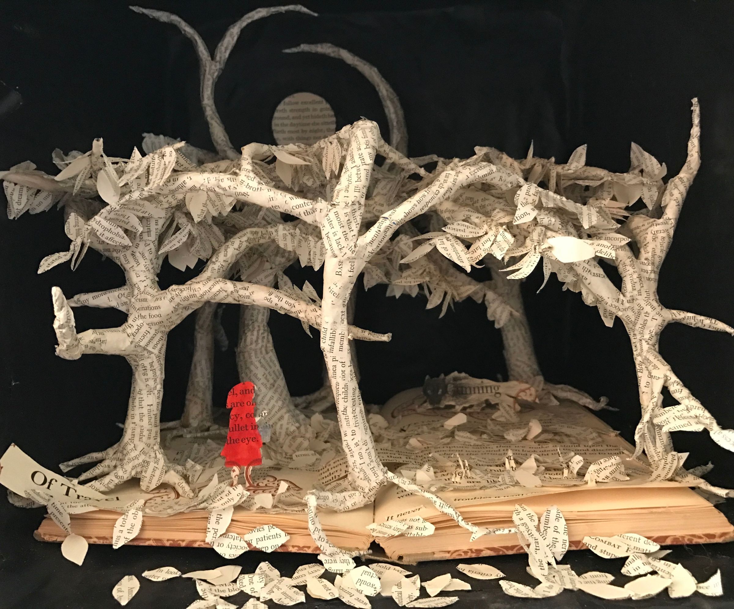 Little Red Riding Hood Book Sculpture 