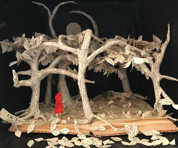 Little Red Riding Hood Book Sculpture