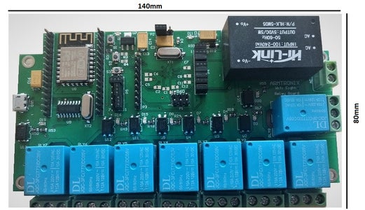 WIFI Eight Relay Board