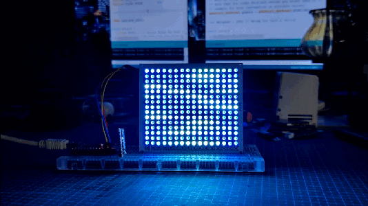 Custom 16x16 WS2812 Mini Matrix Project