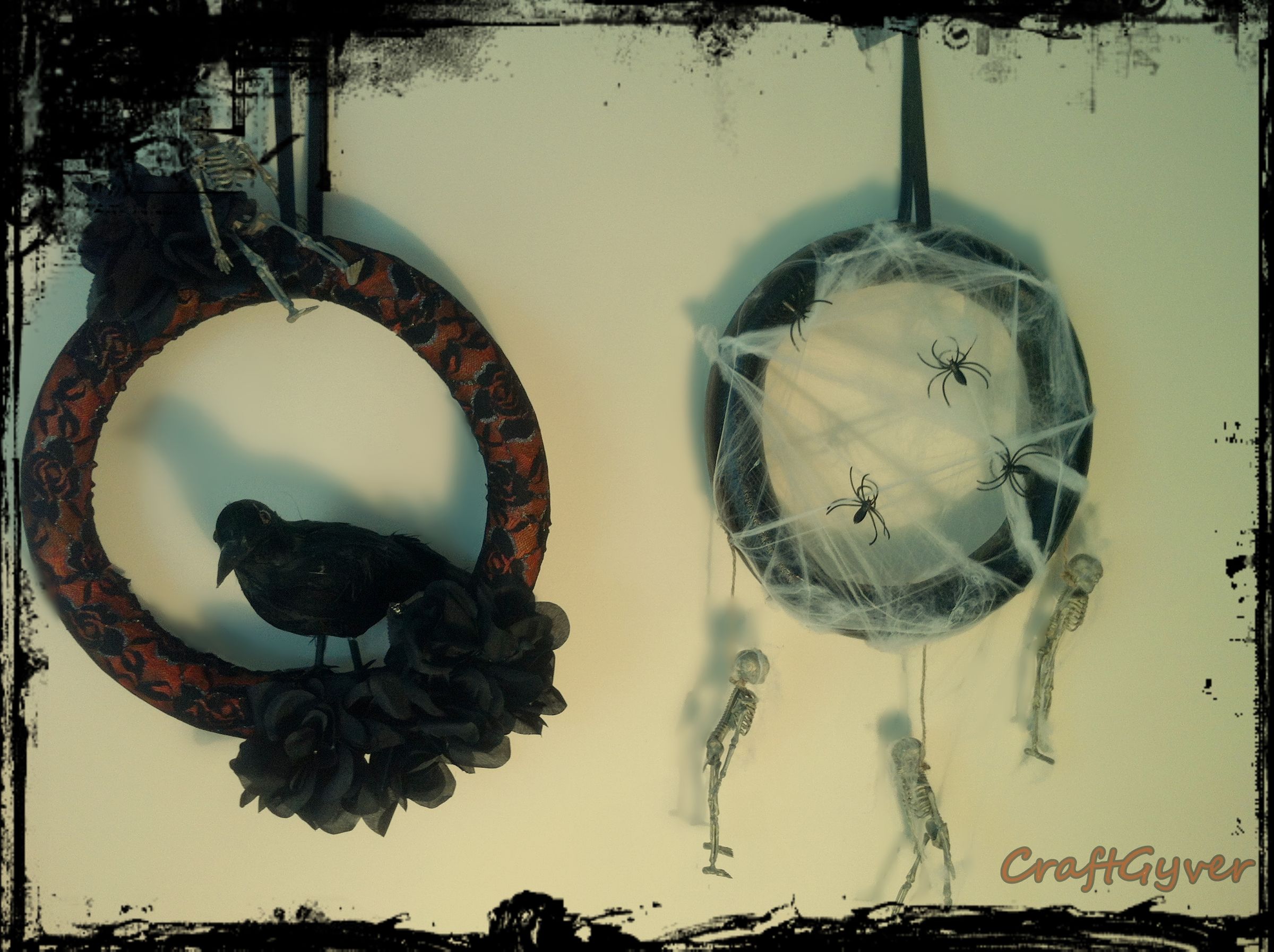 Halloween Wreath and Dreamcatcher