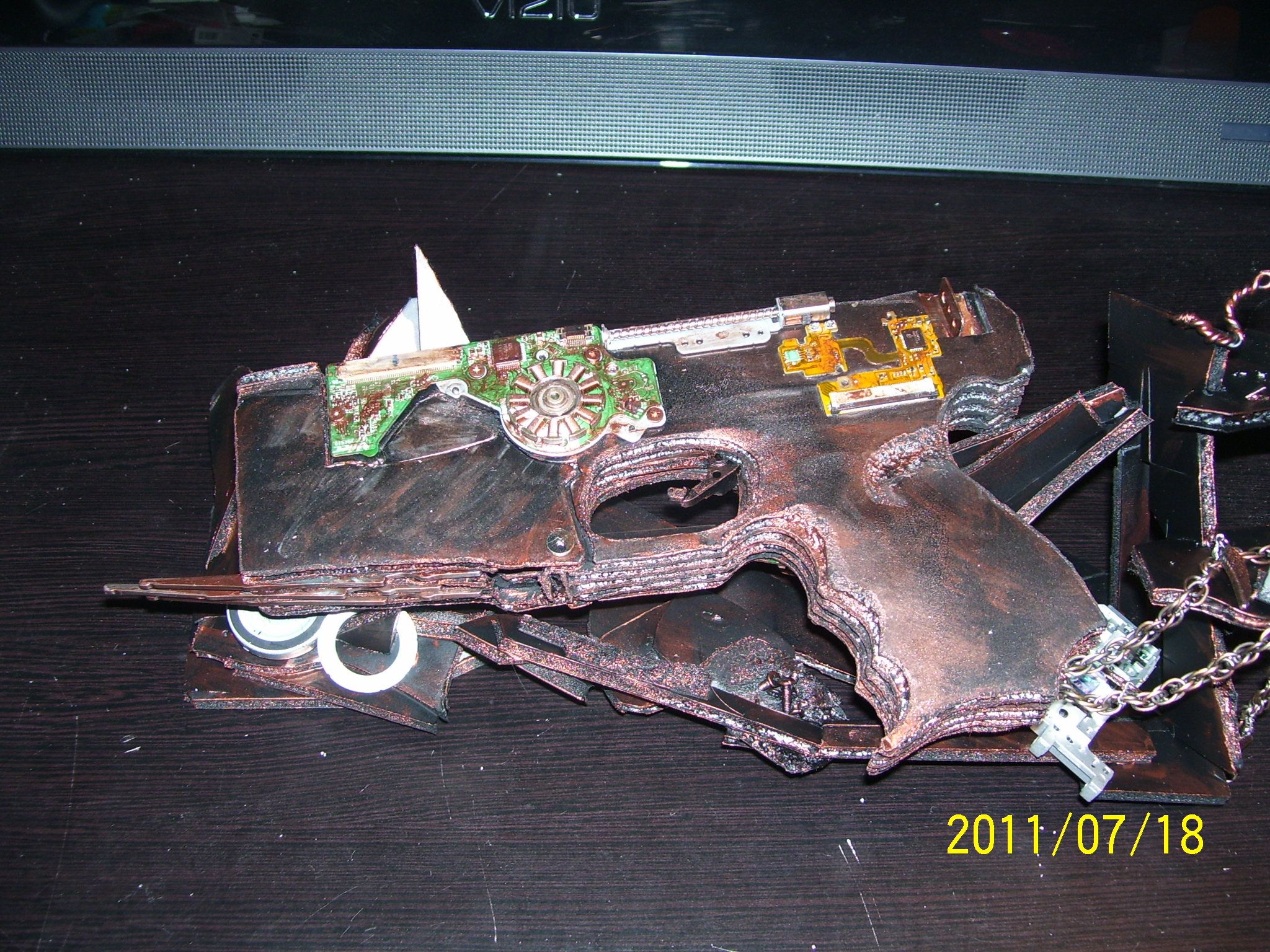 my post apocalyptic steam punk hand gun